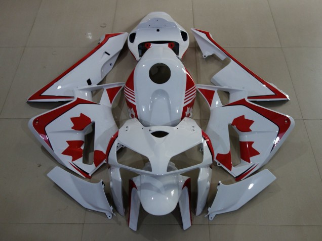 2005-2006 White Red Canada Honda CBR600RR Motorcycle Fairings Canada