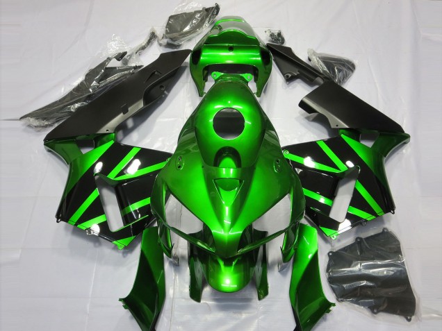 2005-2006 Green Black Honda CBR600RR Motorcycle Fairings Canada
