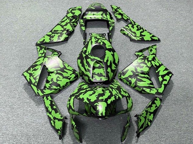 2003-2004 Green Black Camouflage Honda CBR600RR Motorcycle Fairings Canada