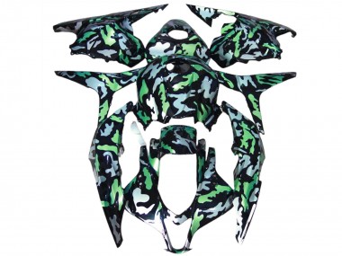 2009-2012 Green Grey Camouflage Honda CBR600RR Motorcycle Fairings Canada