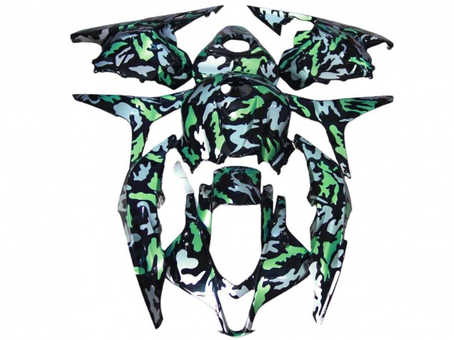 2009-2012 Green Grey Camouflage Honda CBR600RR Motorcycle Fairings Canada