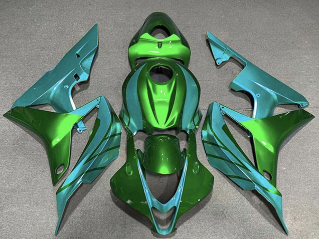 2007-2008 Green Teal Blue Honda CBR600RR Motorcycle Fairings Canada