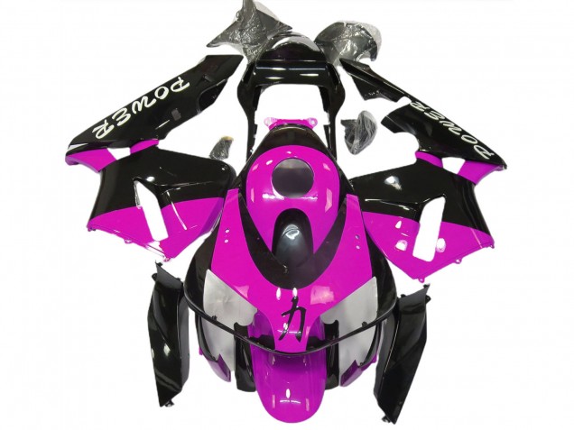 2003-2004 Hot Pink Glossy Black Power Honda CBR600RR Motorcycle Fairings Canada