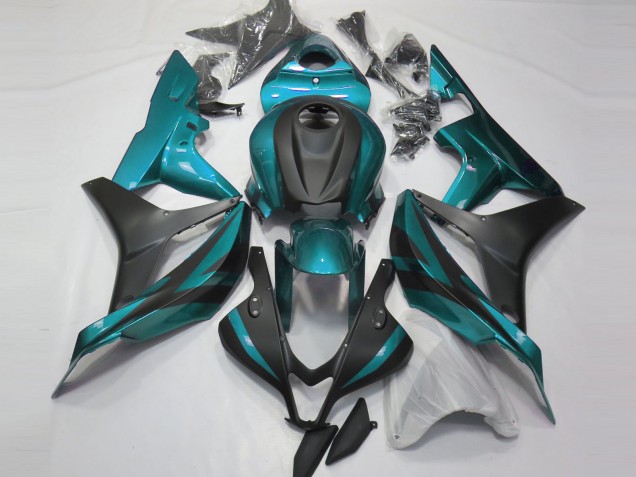 2007-2008 Light Blue Matte Black Honda CBR600RR Motorcycle Fairings Canada