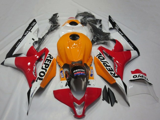 2007-2008 Orange White Red Glossy Black Repsol Honda CBR600RR Motorcycle Fairings Canada