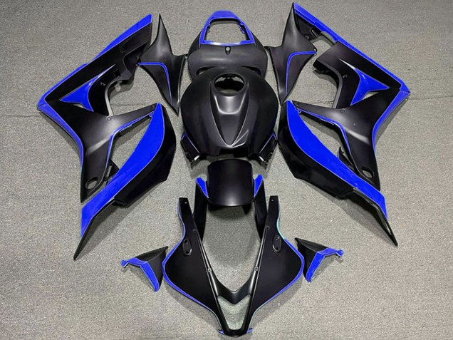 2007-2008 Blue Matte Black Honda CBR600RR Motorcycle Fairings Canada