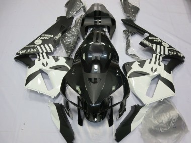 2005-2006 White Matte Black Puisher Logo Honda CBR600RR Motorcycle Fairings Canada