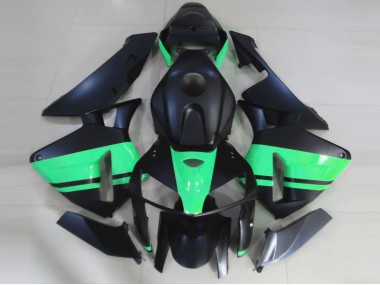 2005-2006 Matte Black Special Green Honda CBR600RR Motorcycle Fairings Canada