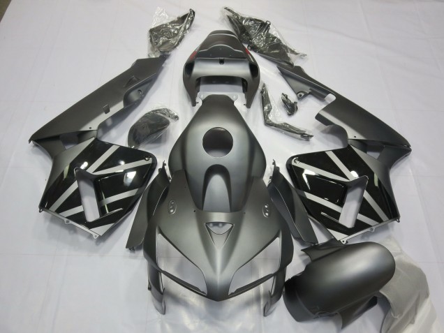 2005-2006 Matte Grey Black Honda CBR600RR Motorcycle Fairings Canada