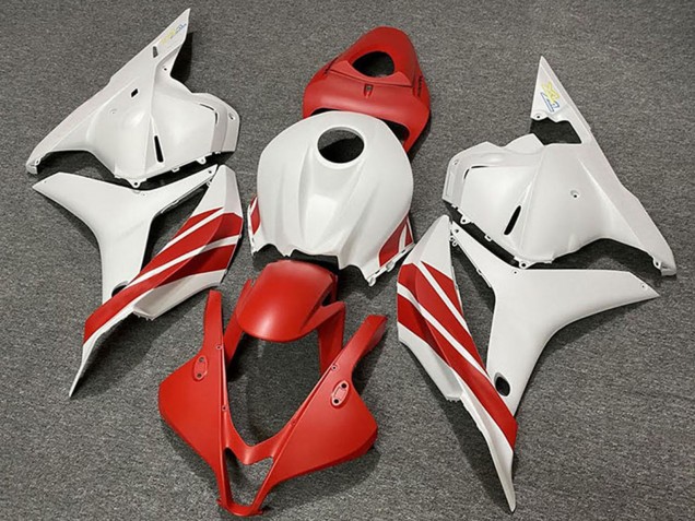 2009-2012 White Red Honda CBR600RR Motorcycle Fairings Canada