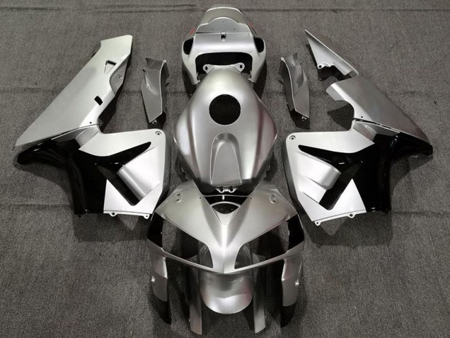 2005-2006 Matte Silver and Black Honda CBR600RR Motorcycle Fairings Canada