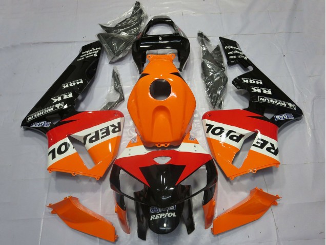 2005-2006 Orange Red White Black RepsolOEM Style Honda CBR600RR Motorcycle Fairings Canada