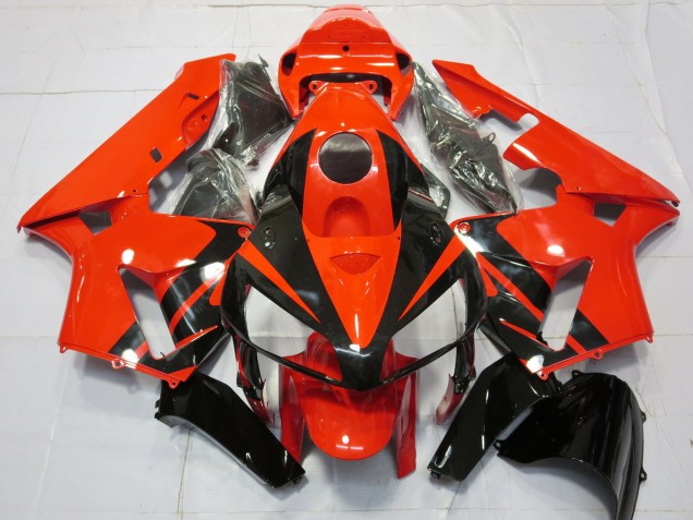 2005-2006 Red Black Stripe Honda CBR600RR Motorcycle Fairings Canada
