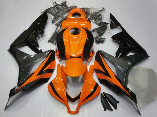 2007-2008 Orange Grey Glossy Black Honda CBR600RR Motorcycle Fairings Canada