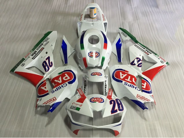 2013-2026 White Red Blue Pata 28 Honda CBR600RR Motorcycle Fairings Canada