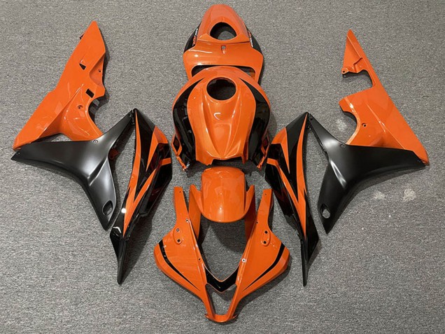 2007-2008 Orange Matte Black OEM Style Honda CBR600RR Motorcycle Fairings Canada