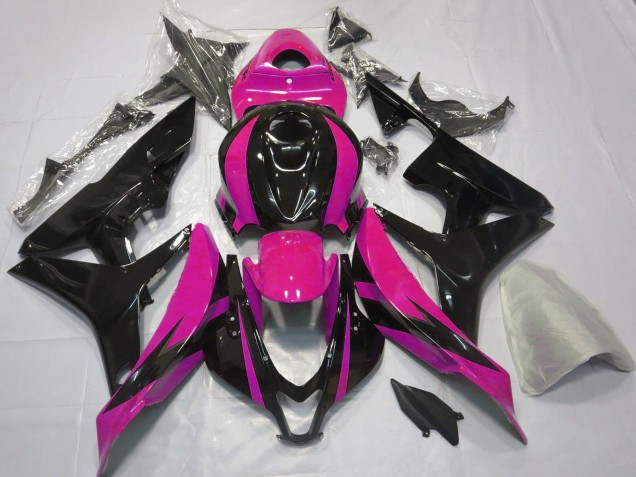 2007-2008 Pink Glossy Black OEM Style Honda CBR600RR Motorcycle Fairings Canada