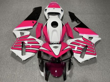 2005-2006 White Pink Wings Honda CBR600RR Motorcycle Fairings Canada