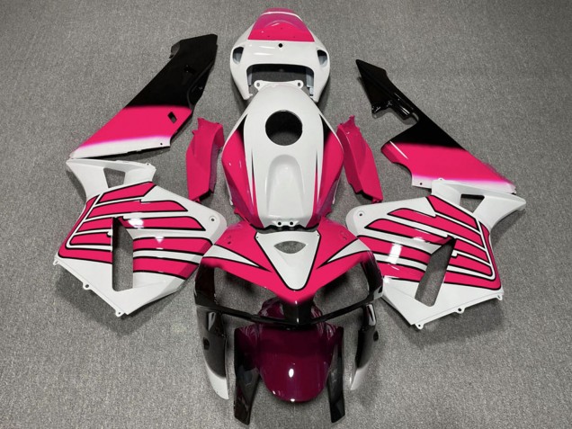 2005-2006 White Pink Wings Honda CBR600RR Motorcycle Fairings Canada