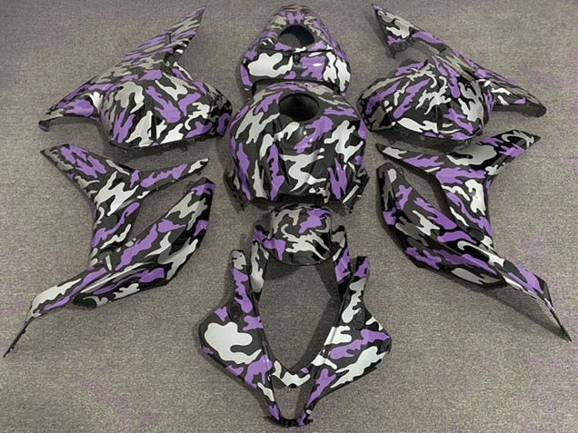 2009-2012 Purple Silver Camouflage Honda CBR600RR Motorcycle Fairings Canada