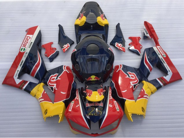 2013-2023 Dark Blue Yellow Red Bull Honda CBR600RR Motorcycle Fairings Canada