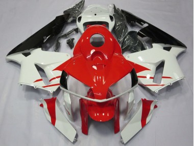 2005-2006 White Red Black Honda CBR600RR Motorcycle Fairings Canada