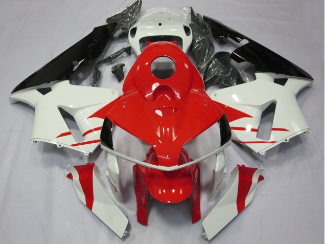 2005-2006 White Red Black Honda CBR600RR Motorcycle Fairings Canada