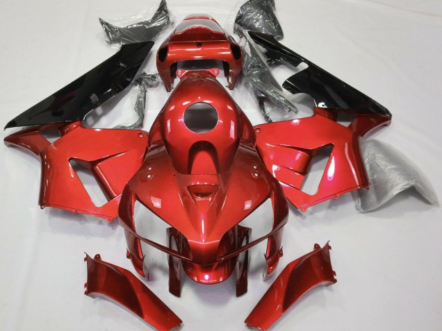 2005-2006 Red Black CBR Style Honda CBR600RR Motorcycle Fairings Canada