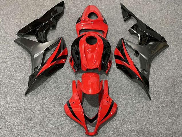 2007-2008 Grey Red Glossy Black OEM Style Honda CBR600RR Motorcycle Fairings Canada