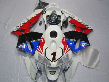 2003-2004 White Red Blue Glossy Black EuroBet Honda CBR600RR Motorcycle Fairings Canada