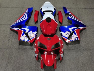 2005-2006 White Red Blue 69 Honda CBR600RR Motorcycle Fairings Canada