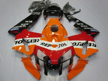 2005-2006 Orange White Red Glossy Black Repsol Honda CBR600RR Motorcycle Fairings Canada