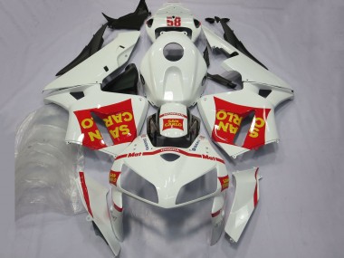 2005-2006 White Red Yellow San Carlo 58 Honda CBR600RR Motorcycle Fairings Canada