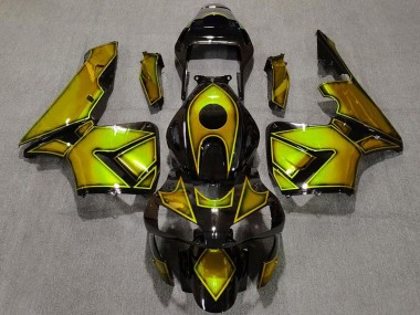 2003-2004 Gold Glossy Black Honda CBR600RR Motorcycle Fairings Canada
