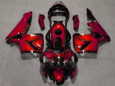2003-2004 Red Glossy Black Honda CBR600RR Motorcycle Fairings Canada