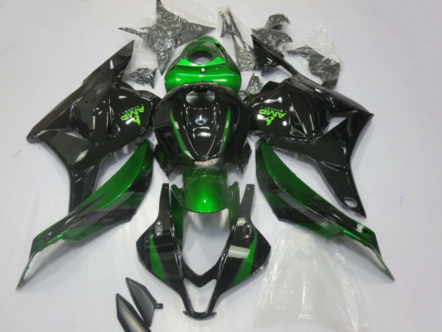 2009-2012 Green Glossy Black Honda CBR600RR Motorcycle Fairings Canada