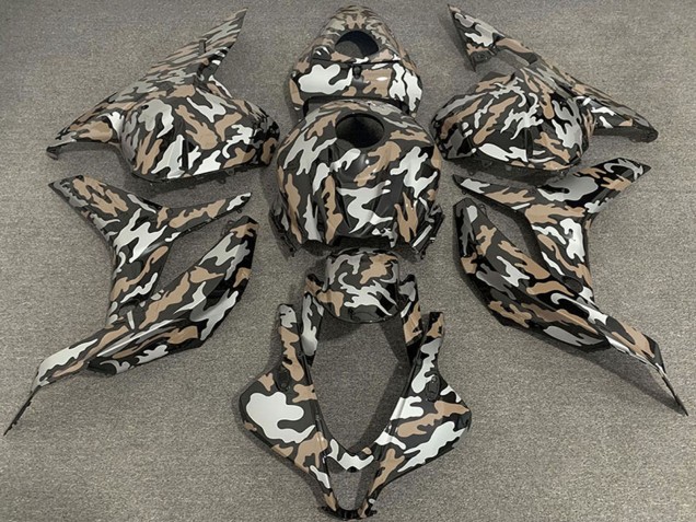 2009-2012 Tan Silver Camouflage Honda CBR600RR Motorcycle Fairings Canada