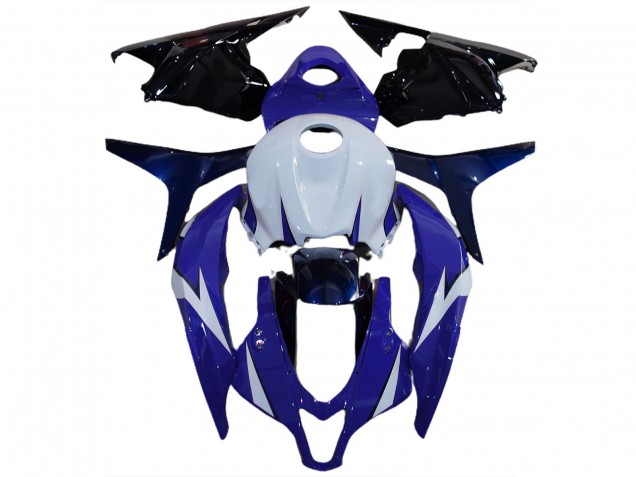 2009-2012 White Blue Glossy Black Honda CBR600RR Motorcycle Fairings Canada