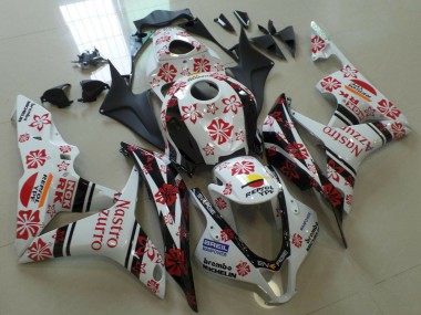 2007-2008 White Red Black Nastro Azzurro Honda CBR600RR Motorcycle Fairings Canada