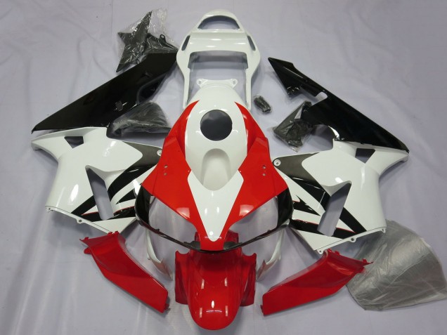 2003-2004 White Red Glossy Black Honda CBR600RR Motorcycle Fairing Canada