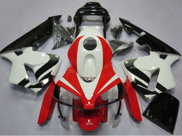 2003-2004 White Red Glossy Black OEM Style Honda CBR600RR Motorcycle Fairings Canada