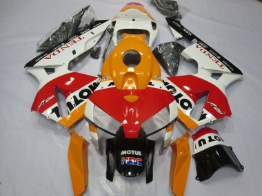 2005-2006 White Repsol Honda CBR600RR Motorcycle Fairings Canada