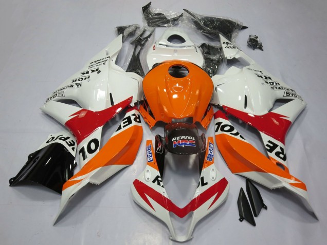2009-2012 Orange White Red Glossy Black Repsol Honda CBR600RR Motorcycle Fairings Canada