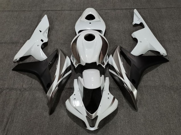 2007-2008 White Matte Black Honda CBR600RR Motorcycle Fairings Canada