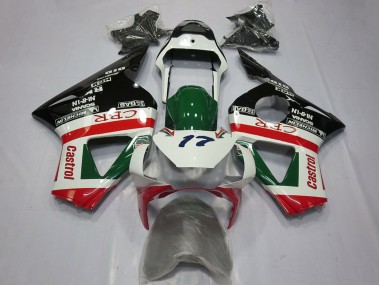 2002-2003 White Red Green Glossy Black CRR Castrol Honda CBR954RR Motorcycle Fairings Canada