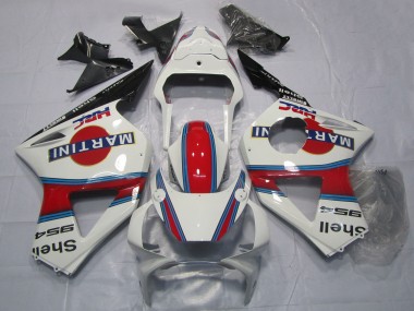 2002-2003 White Red Black Martini Honda CBR954RR Motorcycle Fairings Canada