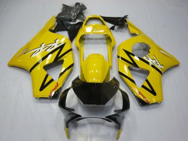 2002-2003 Yellow Glossy Black Honda CBR954RR Motorcycle Fairing Canada