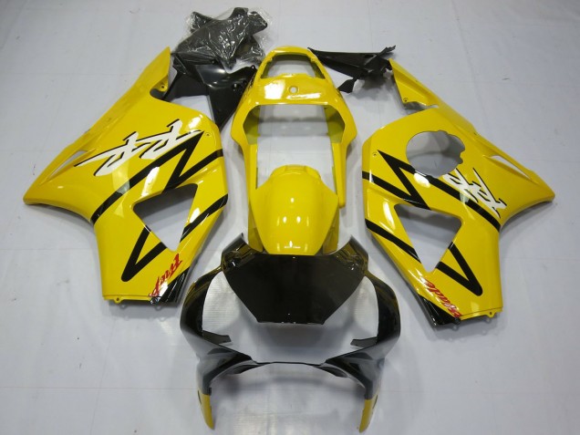 2002-2003 Yellow Glossy Black Honda CBR954RR Motorcycle Fairing Canada