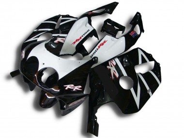 1990-1998 Glossy Black White RR Honda CBR250RR Motorcycle Fairings Canada