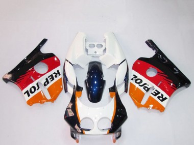 1990-1998 Orange White Red Glossy Black Repsol Honda CBR250RR Motorcycle Fairings Canada